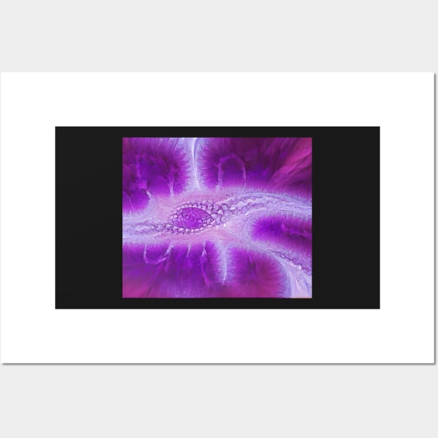 Purple Fractal Series Design 4 Wall Art by BubbleMench